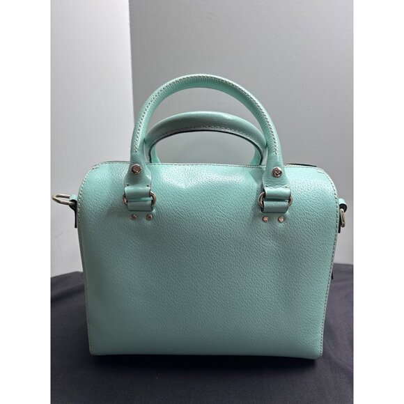 Kate Spade NY Wellesley Alessa Leather Satchel Hand Bag Mint Green - Picture 5 of 13